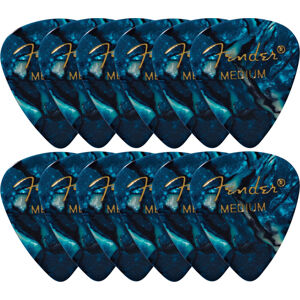 Fender 351 Shape Premium Pics Ocean Turquoise Medium 12 pack