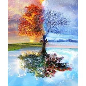 Gaira Maľovanie podľa čísiel Sezónny strom