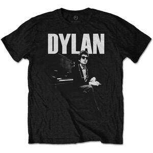 Bob Dylan Tričko At Piano Black XL