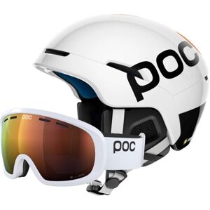 POC Obex Backcountry Spin Ski Helmet Hydrogen White/Fluorescent Orange XS/S SET