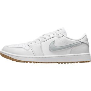 Nike Air Jordan 1 Low G Golf Shoes White/Gum Medium Brown/Pure Platinum 45