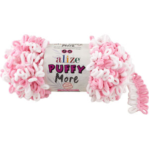Alize Puffy More 6267 Pink White