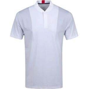 Nike Dri-Fit Tiger Woods Blade Mens Polo Shirt White/Sky Grey/White L