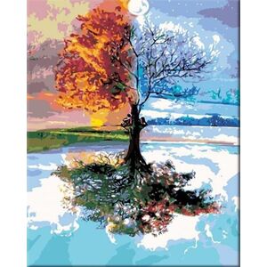 Zuty Maľovanie podľa čísiel Sezónny strom