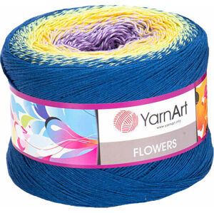 Yarn Art Flowers 257 Blue Yellow Purple