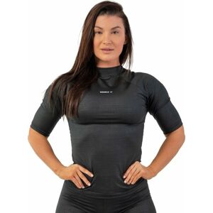 Nebbia Python SnakeSkin Mid Sleeve T-Shirt Black S Fitness tričko