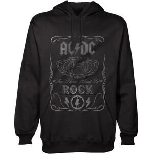 AC/DC Mikina Unisex Pullover Hoodie Cannon Swig XL Čierna