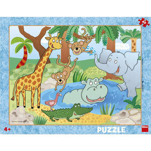 Dino Puzzle Zvieraktá v ZOO 40 dielov