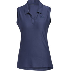 Adidas Go-To Sleeveless Womens Polo Shirt Crew Navy M