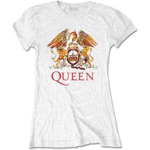Queen Tričko Classic Crest Ženy White L