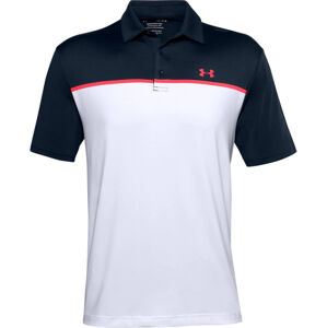 Under Armour Playoff 2.0 Mens Polo Shirt White/Academy XS