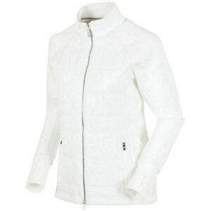 Sunice Womens Ella Hybrid Lightweight Thermal Stretch Jacket Pure White Silver Zipper M
