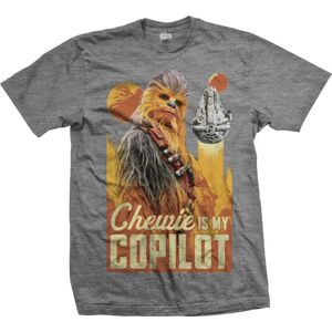 Star Wars Tričko Solo Chewie Co-Pilot Šedá XL
