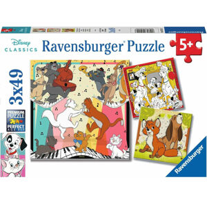 Ravensburger Puzzle Disney Postavičky 3 x 49 dielov