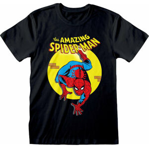 Spiderman Tričko Amazing Spider Man Comic Čierna M