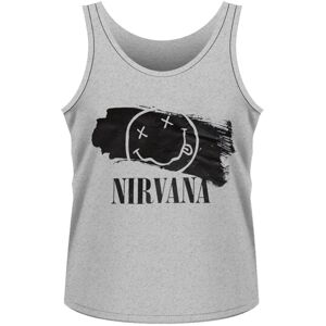 Nirvana Tričko Smiley Paint Šedá 2XL