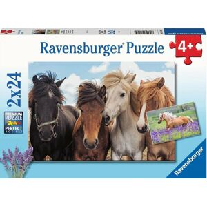 Ravensburger Puzzle Fotografie koní 48 dielov