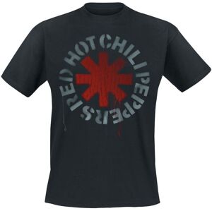 Red Hot Chili Peppers Tričko Stencil Unisex Black XL