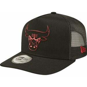 Chicago Bulls Šiltovka 9Forty NBA A-Frame Trucker Foil Logo Black/Black UNI