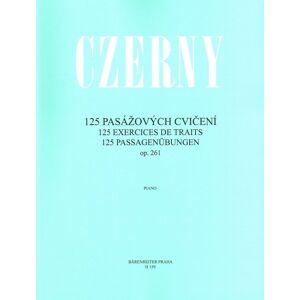 Carl Czerny 125 pasážových cvičení op. 261 Noty