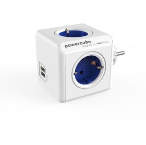 PowerCube Original Biela-Modrá Schuko-USB
