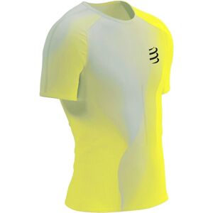 Compressport Performance SS Tshirt M Safety Yellow/White/Black L Bežecké tričko s krátkym rukávom