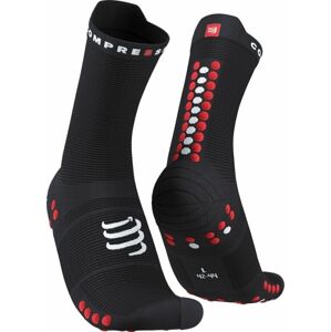 Compressport Pro Racing Socks v4.0 Run High Black/Red T3 Bežecké ponožky