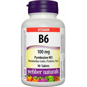 Webber Naturals Vitamin B6 Tablety