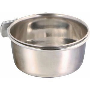Trixie Stainless Steel Bowl With Holder For Screw Fixing Miska na vodu 9 cm 300 ml