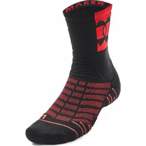 Under Armour UA Playmaker Mid Crew Black/Bolt Red M