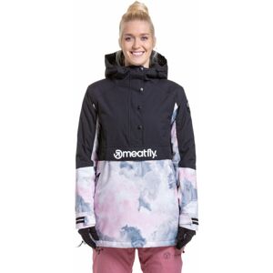Meatfly Aiko Womens SNB and Ski Jacket Clouds Pink/Black S