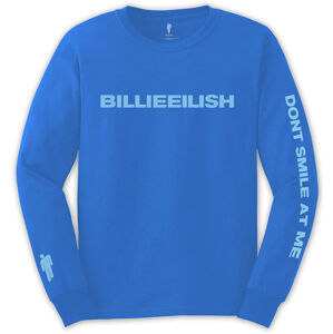 Billie Eilish Tričko Smile Modrá XL