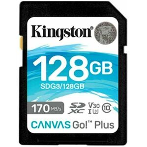 Kingston 128GB SDXC Canvas Go! Plus CL10 U3 V30 SDG3/128GB