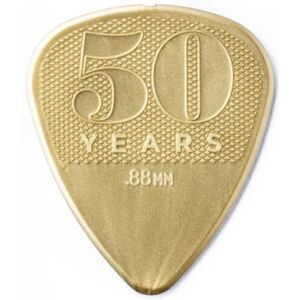 Dunlop 442R88 50th Anniversary Gold Nylon Pick, 0.88