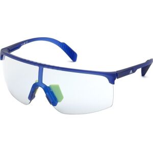 Adidas SP0005 91X Transparent Frosted Eletric Blue/Grey Mirror Blue Športové okuliare