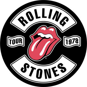 The Rolling Stones Tour 1978 Nášivka Biela-Červená-Čierna