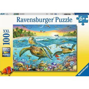 Ravensburger Puzzle Plávanie s vodnými korytnačkami 100 dielov