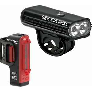 Lezyne Micro Pro 800XL/Strip Pair Black Front 800 lm / Rear 150 lm Cyklistické svetlo