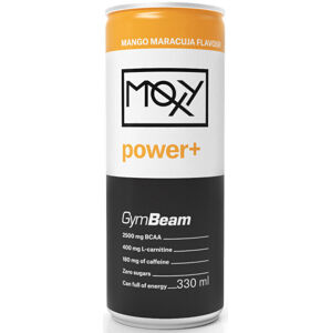 GymBeam Moxy Power+ Energy Drink 24 x  Mango-Marakuja 24 330 ml
