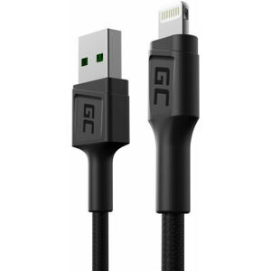 Green Cell KABGC24 PowerStream USB-A - Lightning 30cm Čierna 30 cm USB Kábel