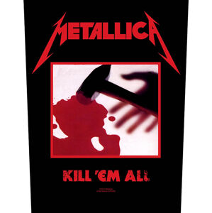Metallica Kill 'Em All Nášivka Červená-Čierna
