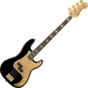 Fender Squier 40th Anniversary Precision Bass Gold Edition LRL Čierna