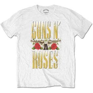 Guns N' Roses Tričko Big Guns Biela L