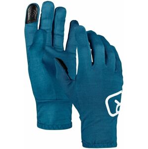 Ortovox 185 Rock'n'Wool Glove Liner Petrol Blue L