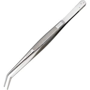 Unior Bent Flat Tweezers - 1343