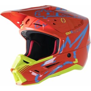 Alpinestars S-M5 Action Helmet Orange Fluorescent/Cyan/Yellow Fluorescent/Glossy M Prilba