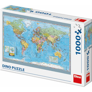 Dino Puzzle Politická mapa sveta 1000 dielov