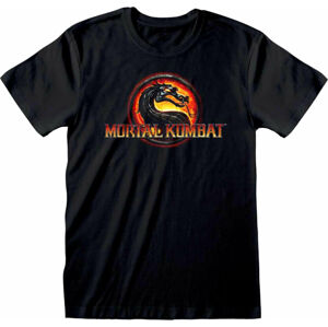 Mortal Kombat Tričko Logo Čierna M