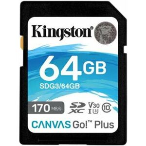 Kingston 64GB SDXC Canvas Go! Plus CL10 U3 V30 SDG3/64GB