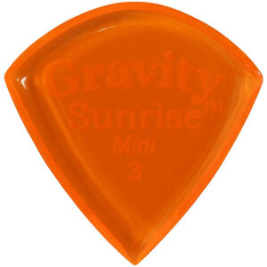 Gravity Picks GSUM3P Sunrise Mini 3.0mm Polished Orange